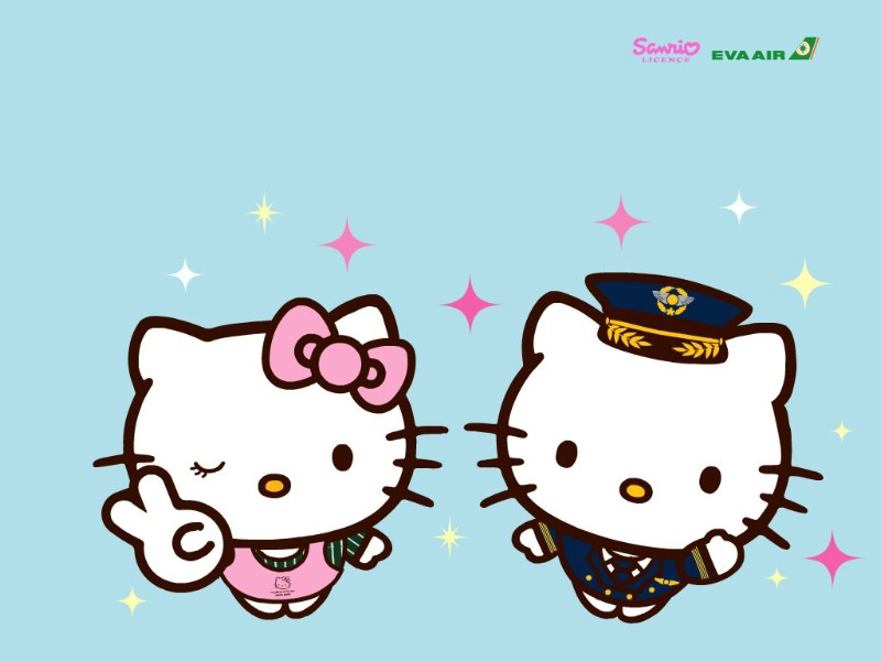 Hello Kitty桌面壁纸壁纸,长荣航空Hello Kitty 彩