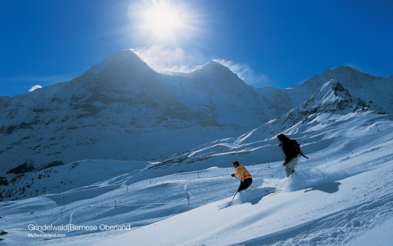 瑞士冬季旅游景点壁纸
