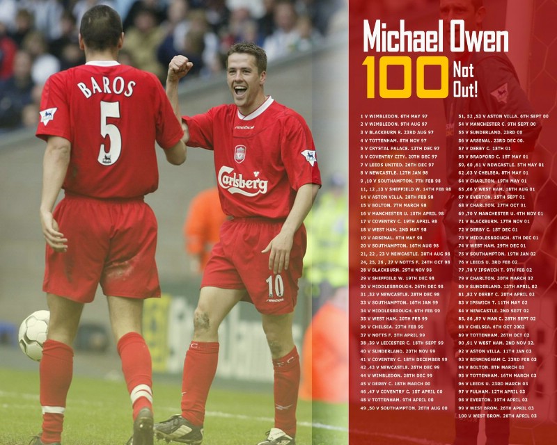 英超联赛球队 官方 Michael Owen 100桌面壁纸